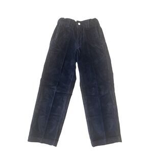 Vtg  Y2K Gap Kids Pants Boys 8 Slim Navy Blue Corduroy Adjustable Waist